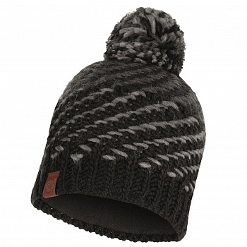 Шапка Buff KNITTED & POLAR HAT NELLA GRAPHITE (US:one size)