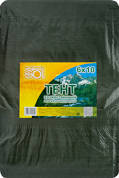 Sol тент 6*10м (Зеленый, терпаулинг)