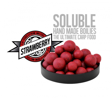 Бойлы FFEM Super Soluble Boilies Strawberry 16/20mm