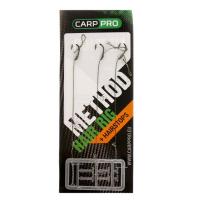 Поводки с крючком Carp Pro Method Hair Rig Hooklink 15 lb №10