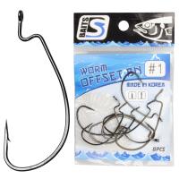 Крючки BS Baits WORM OFFSET BN №1