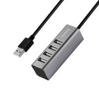USB Hub Hoco HB1 4[USB Line Machine (Silver)