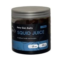 Бойлы насадочные вареные NGB "Squid juice" 15 мм. 300г.