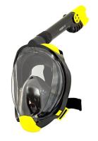 Маска полнолицевая САРГАН "ГАЛАКТИКА ПРЕМИУМ" р-р L-XL, цвет черный / желтый / черный