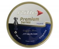 Пуля пневм. RIFLE Premium Series Round 4,5 мм. 0,54 гр. (500 шт. в банке)