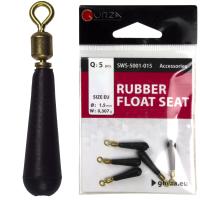 Застежка с вертлюжком Gurza-Rubber Float Seat №15 (dia1,5mm)(5шт/уп)
