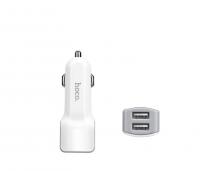 АЗУ Hoco Z23 Grand style dual port car charger (white)