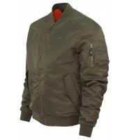 Куртка мужская демисезонная Бомбер 763-003 Olive (Темная олива)
