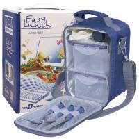 Набор для пикника CW Easy Lunch индивидуальный в подарочной упаковке (на 1 персону, цвет синий, сумк