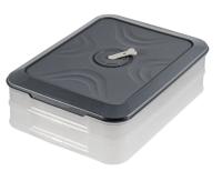 Контейнер для заморозки и хранения RUNIS, 2 яруса, 300х205х80 мм, цв. графит