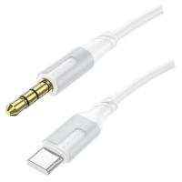 AUX кабель Borofone BL19, TYPE-c-3.5mm ,1м (white)