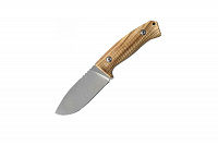 Нож LionSteel серии M3 лезвие 105 мм, рукоять - оливковое дерево, кожаный чехол	