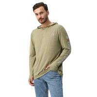 Футболка EF Passion UPF 50+ с дл рук и капюш цвет Heather Sage