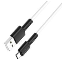 USB кабель Borofone BX31 Type-C силиконовый 1м (white)