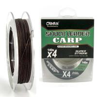 Шнур Caiman Shock Leader Carp 4Х (Brown) 140 м 0,28