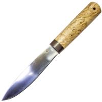Нож Северный "Куница", ст. Х12МФ, кованный дол, карельская береза