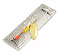 Блесна вращающаяся Caiman Longy Caterpillar 10гр #3 цвет CA03