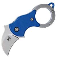 Нож FOX MINI-КА - склад., рук-ть синий нейлон, клинок 2.5 см, сталь 1.4116