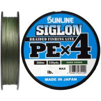 Шнур Sunline Siglon PE х4 300m (тёмн.зелен.)