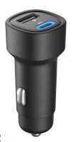 Автомобильное ЗУ 48W, Type-C +USB, PowerDelivery, QuickCharge, черное, OLMIO