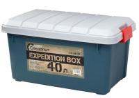 Ящик многофункциональный СЛЕДОПЫТ Expedition Box, 40 л, цв. зеленый/сер