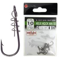 Крючки Gurza-Helix Hook MH-10 (широкое ухо+Helix) №10 BN (10шт/уп)