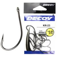 Крючок Decoy KR-23 Black Nickeled 01 (10шт/уп)