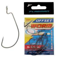 Крючок FLAGMAN Wide Range Worm Big Eye №3/0 6шт