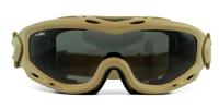 Маска защитная Wiley X WX Spear (Frame: Matte Tan, Lens: Grey + Clear)