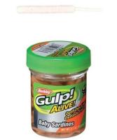 Силикон Berkley -  GULP ALIVE BABY SARDINE 2in GLOW (уп.36шт)