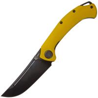Нож Узбекский мал., складной ст.N690, рук.G10 желтый