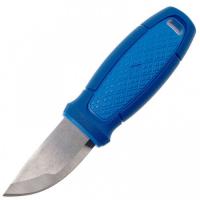 Нож Morakniv Eldris, нержавеющая сталь, цвет синий, ножны, шнурок, огниво