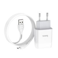 СЗУ Hoco C73A Glorius Dual port charger (EU) (white)
