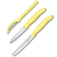 Набор ножей+овощечистка Victorinox, светло-желтый