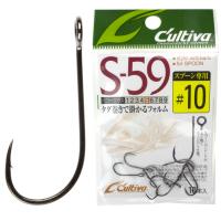Крючки Cultiva S-59 Single Hook 59 #10 10pcs