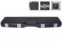 Кейс оружейный Megaline 110х25х11 Black (пластик, 2 замка, 2 клипсы)