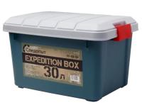Ящик многофункциональный СЛЕДОПЫТ Expedition Box, 30 л цв. зеленый/сер