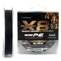 Шнур Caiman Shock Leader Carp восьмижильный (Black) 140 м 0,28