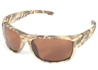 Очки поляризационные плавающие СЛЕДОПЫТ Dark camo в футляре, линзы brown