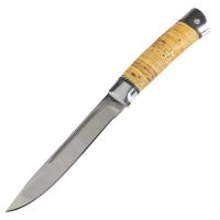 Нож Златоуст Н58 ст. ЭИ-107 .дюраль, береста