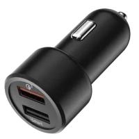 Автомобильное ЗУ OLMIO 2USBQC3.0+Smart IC. 30W