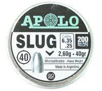Пуля пневм. APOLO "Slug", для винт., 6.35 2.6 гр.
