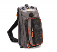 Сумка-рюкзак рыболовная "СЛЕДОПЫТ" Sling Shoulder Bag, 44х24х17 см, цв. серы