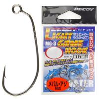 Крючек Decoy MG-3 Light Game Hook #6 NS Black 12pc