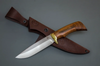 Нож Лазутчик,ст.65х13,литье,рукоять из ценных пород дерева