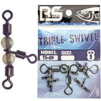 Карабины BS Baits Triple swivel #5*6 5шт