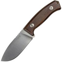 Нож LionSteel серии Hunting лезвие 90 мм фиксированное, рукоять-дерево кокоболо, кожаный чехол