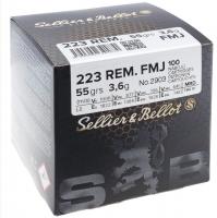 Патрон 223 Rem S&B 3.6 FMJ (100шт) Bulk Packing Box