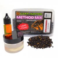 Method mix Pellets + Fluoro + Liquid Strawberry (клубника) CARPHUNTER