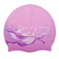 Шапочка для плавания CSP4 WAVE розовая Saeko